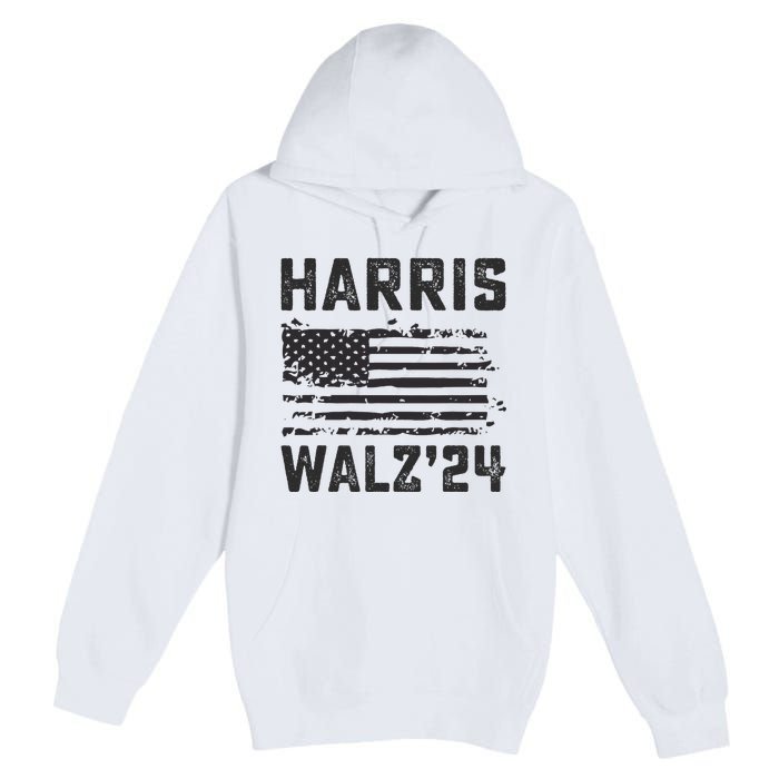 Harris Waltz 2024 Election Kamala Harris Tim Waltz 2024 Premium Pullover Hoodie