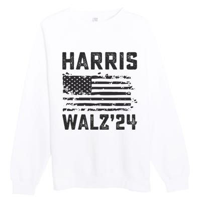 Harris Waltz 2024 Election Kamala Harris Tim Waltz 2024 Premium Crewneck Sweatshirt