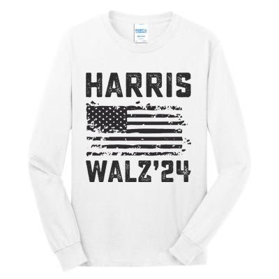 Harris Waltz 2024 Election Kamala Harris Tim Waltz 2024 Tall Long Sleeve T-Shirt