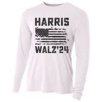 Harris Waltz 2024 Election Kamala Harris Tim Waltz 2024 Cooling Performance Long Sleeve Crew