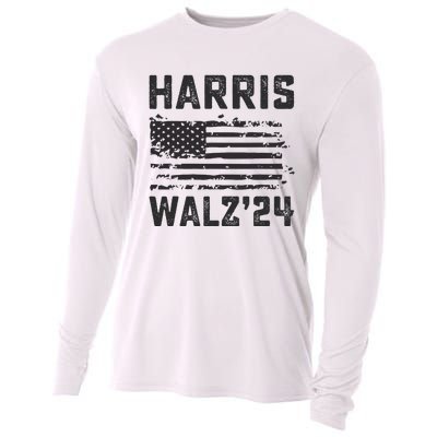 Harris Waltz 2024 Election Kamala Harris Tim Waltz 2024 Cooling Performance Long Sleeve Crew