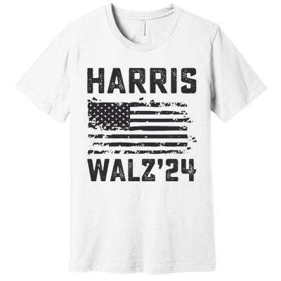 Harris Waltz 2024 Election Kamala Harris Tim Waltz 2024 Premium T-Shirt