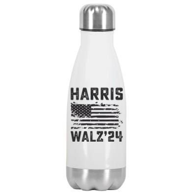 Harris Waltz 2024 Election Kamala Harris Tim Waltz 2024 Stainless Steel Insulated Water Bottle