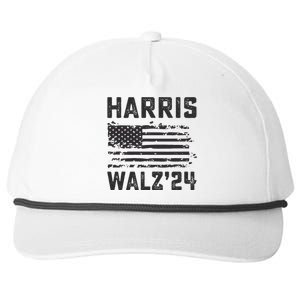 Harris Waltz 2024 Election Kamala Harris Tim Waltz 2024 Snapback Five-Panel Rope Hat