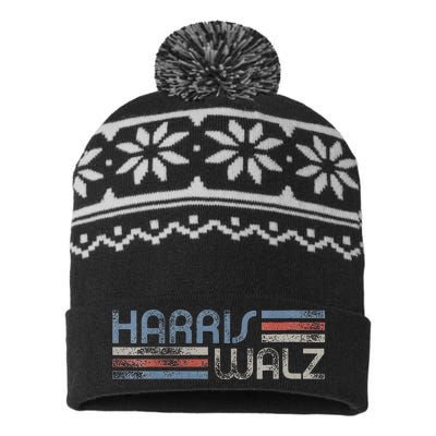 Harris Walz 2024 Vice President Vp Harris 2024 Election USA-Made Snowflake Beanie