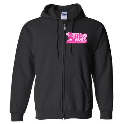 Harris Waltz 2024 WeRe Not Going Back Walz Kamala Harris Full Zip Hoodie