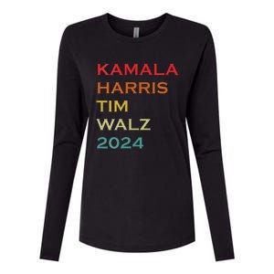 Harris Walz 2024 Harris For President Vote For Kamala Womens Cotton Relaxed Long Sleeve T-Shirt