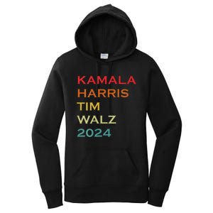 Harris Walz 2024 Harris For President Vote For Kamala Women's Pullover Hoodie