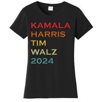 Harris Walz 2024 Harris For President Vote For Kamala Women's T-Shirt