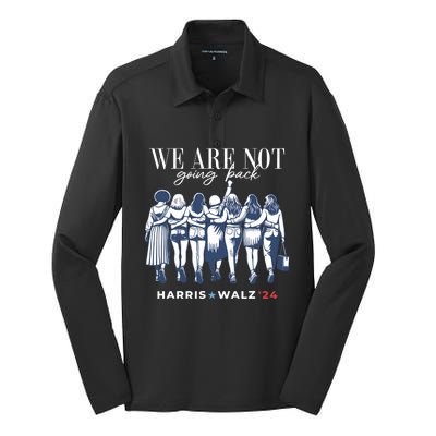 Harris Waltz 2024 Tim Waltz 24 We Are Not Going Back Women Silk Touch Performance Long Sleeve Polo