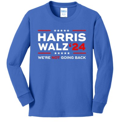 Harris Waltz 2024 Election Usa Kamala Harris Tim Waltz 2024 Gift Kids Long Sleeve Shirt