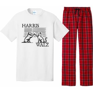 Harris Walz 2024 President American Flag Kamala Harris Waltz Pajama Set