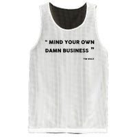 Harris Walz 2024 Mind Your Own Damn Business Mesh Reversible Basketball Jersey Tank