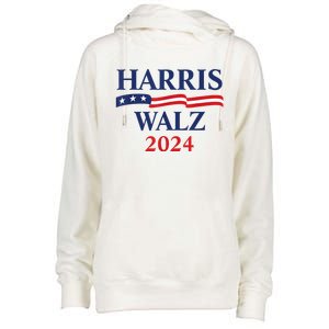 Harris Waltz 2024 Election Kamala Harris Tim Waltz 2024 Womens Funnel Neck Pullover Hood