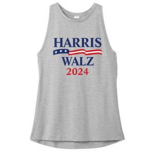 Harris Waltz 2024 Election Kamala Harris Tim Waltz 2024 Ladies PosiCharge Tri-Blend Wicking Tank