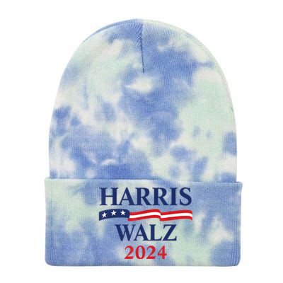 Harris Waltz 2024 Election Kamala Harris Tim Waltz 2024 Tie Dye 12in Knit Beanie