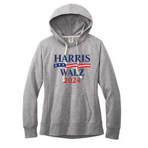 Harris Waltz 2024 Election Kamala Harris Tim Waltz 2024 Women's Fleece Hoodie