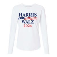 Harris Waltz 2024 Election Kamala Harris Tim Waltz 2024 Womens Cotton Relaxed Long Sleeve T-Shirt