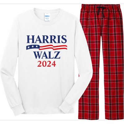 Harris Waltz 2024 Election Kamala Harris Tim Waltz 2024 Long Sleeve Pajama Set