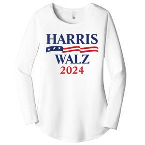 Harris Waltz 2024 Election Kamala Harris Tim Waltz 2024 Women's Perfect Tri Tunic Long Sleeve Shirt