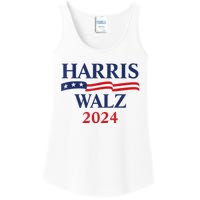 Harris Waltz 2024 Election Kamala Harris Tim Waltz 2024 Ladies Essential Tank