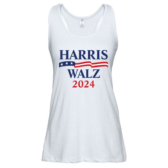 Harris Waltz 2024 Election Kamala Harris Tim Waltz 2024 Ladies Essential Flowy Tank