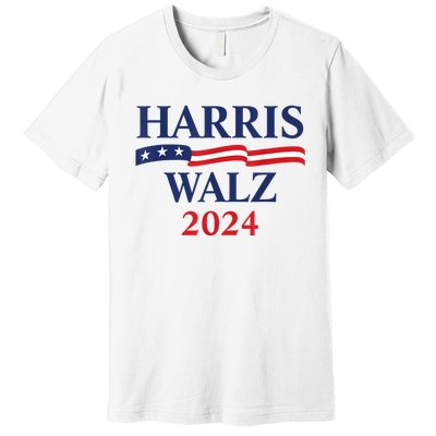 Harris Waltz 2024 Election Kamala Harris Tim Waltz 2024 Premium T-Shirt