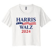 Harris Waltz 2024 Election Kamala Harris Tim Waltz 2024 Women's Crop Top Tee