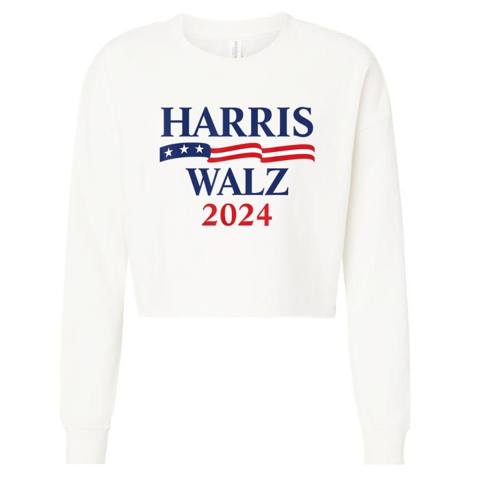 Harris Waltz 2024 Election Kamala Harris Tim Waltz 2024 Cropped Pullover Crew