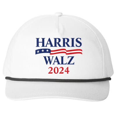 Harris Waltz 2024 Election Kamala Harris Tim Waltz 2024 Snapback Five-Panel Rope Hat