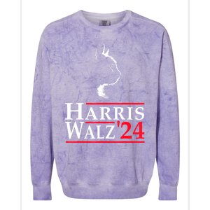 Harris Waltz 2024 Election Kamala Harris Tim Waltz 2024 Colorblast Crewneck Sweatshirt