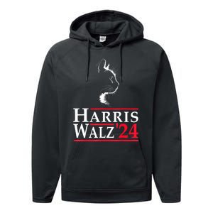 Harris Waltz 2024 Election Kamala Harris Tim Waltz 2024 Performance Fleece Hoodie