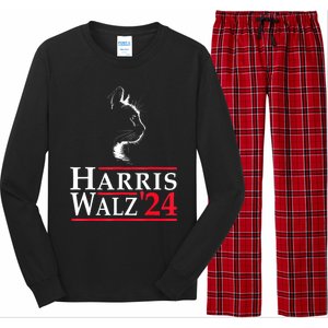 Harris Waltz 2024 Election Kamala Harris Tim Waltz 2024 Long Sleeve Pajama Set