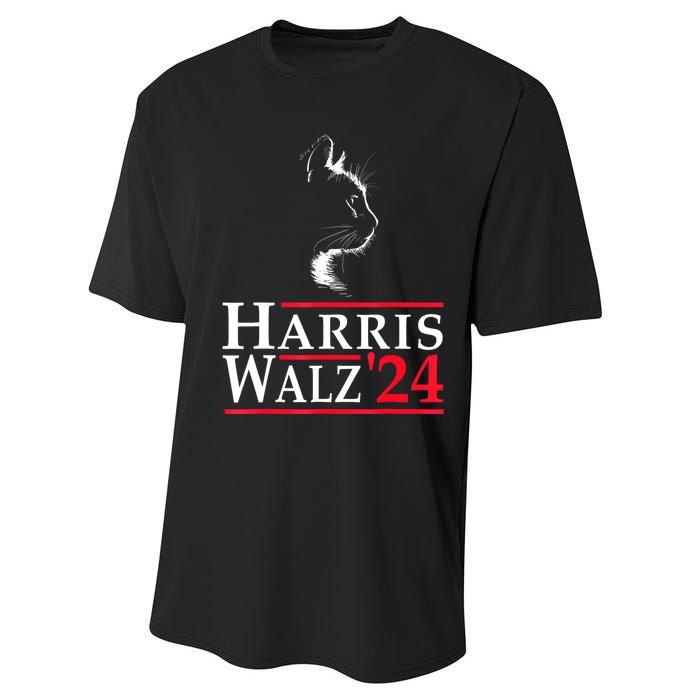 Harris Waltz 2024 Election Kamala Harris Tim Waltz 2024 Performance Sprint T-Shirt