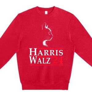 Harris Waltz 2024 Election Kamala Harris Tim Waltz 2024 Premium Crewneck Sweatshirt