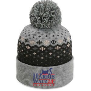 Harris Waltz 2024 Kamala Tim Cat Election Design The Baniff Cuffed Pom Beanie