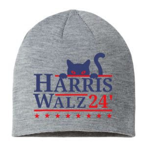 Harris Waltz 2024 Kamala Tim Cat Election Design Sustainable Beanie