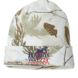 Harris Waltz 2024 Kamala Tim Cat Election Design Kati Licensed 12" Camo Beanie