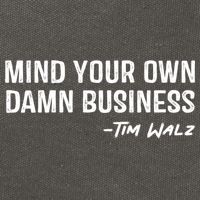 Harris Walz 2024 Mind Your Own Damn Business Cotton Canvas Backpack