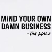 Harris Walz 2024 Mind Your Own Damn Business Golf Towel