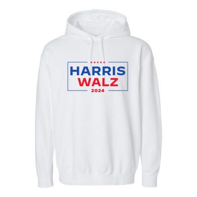 Harris Walz 2024 Vp Presidential Election Usa Waltz Garment-Dyed Fleece Hoodie