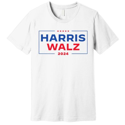 Harris Walz 2024 Vp Presidential Election Usa Waltz Premium T-Shirt