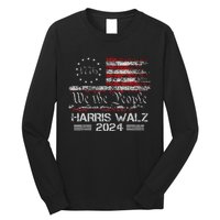 Harris Waltz 2024 Election Kamala Harris Tim Waltz 2024 Long Sleeve Shirt