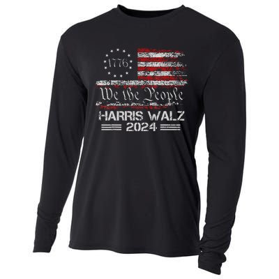 Harris Waltz 2024 Election Kamala Harris Tim Waltz 2024 Cooling Performance Long Sleeve Crew