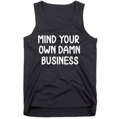 Harris Walz 2024 Mind Your Own Damn Business Tank Top