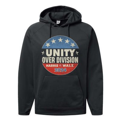 Harris Waltz 2024 Unity Over Division Performance Fleece Hoodie