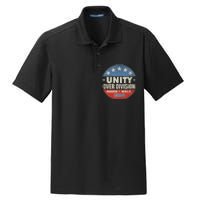 Harris Waltz 2024 Unity Over Division Dry Zone Grid Polo