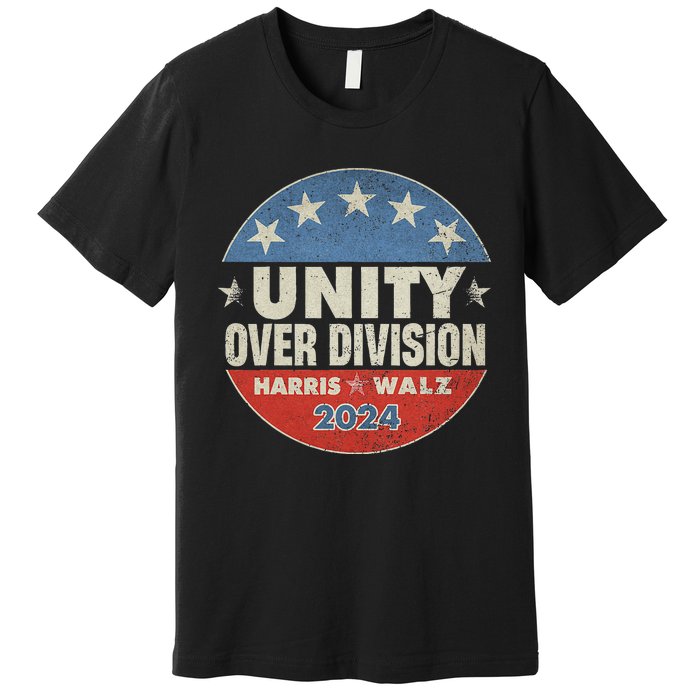 Harris Waltz 2024 Unity Over Division Premium T-Shirt