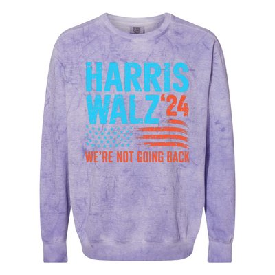 Harris Walz 2024 Election Kamala Harris Tim Waltz 2024 Colorblast Crewneck Sweatshirt