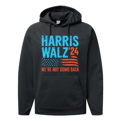 Harris Walz 2024 Election Kamala Harris Tim Waltz 2024 Performance Fleece Hoodie